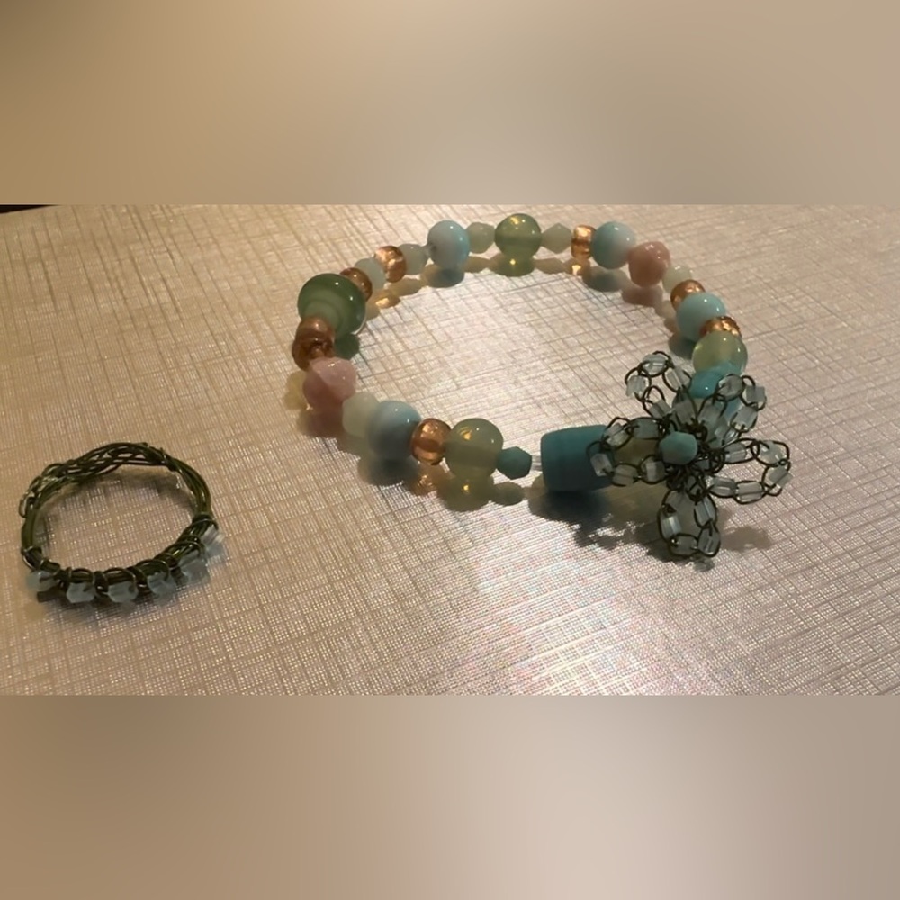 Bracelet handmade + ring. Final sale